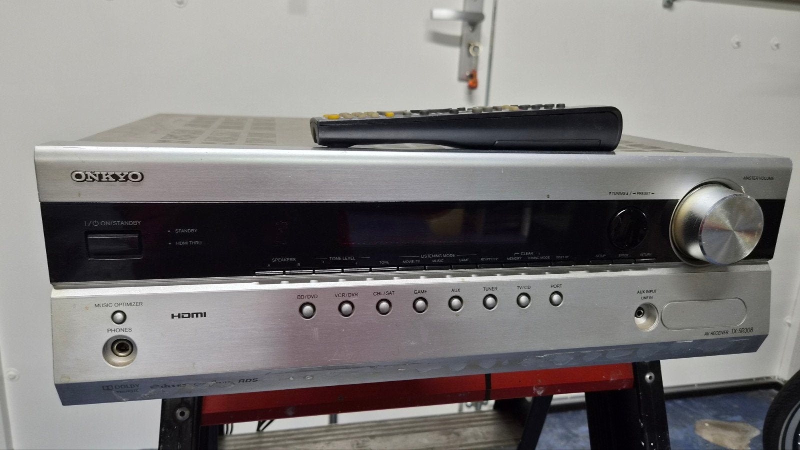 Onkyo TX-SR 308 receiver. Werkt goed. €40, Ophalen, Gebruikt, 120 watt of meer, Onkyo