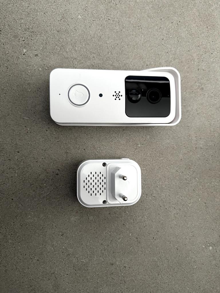 Living Needs videodeurbel, Huis en Inrichting, Deurbellen, Zo goed als nieuw, Draadloos, Ingebouwde camera, Compatibel met smartphone