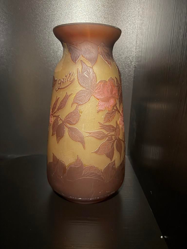 Prachtige Art Nouveau Vaas van Emile Gallé, Antiek en Kunst, Antiek | Vazen, Ophalen of Verzenden