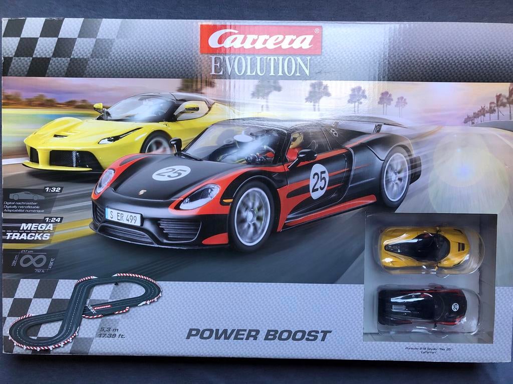 Carrera Evolution power boost, Racebaan, Carrera, Nieuw, Ophalen of Verzenden