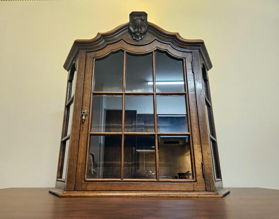 Vitrinekast, Ophalen, Minder dan 50 cm, Glas, Vintage