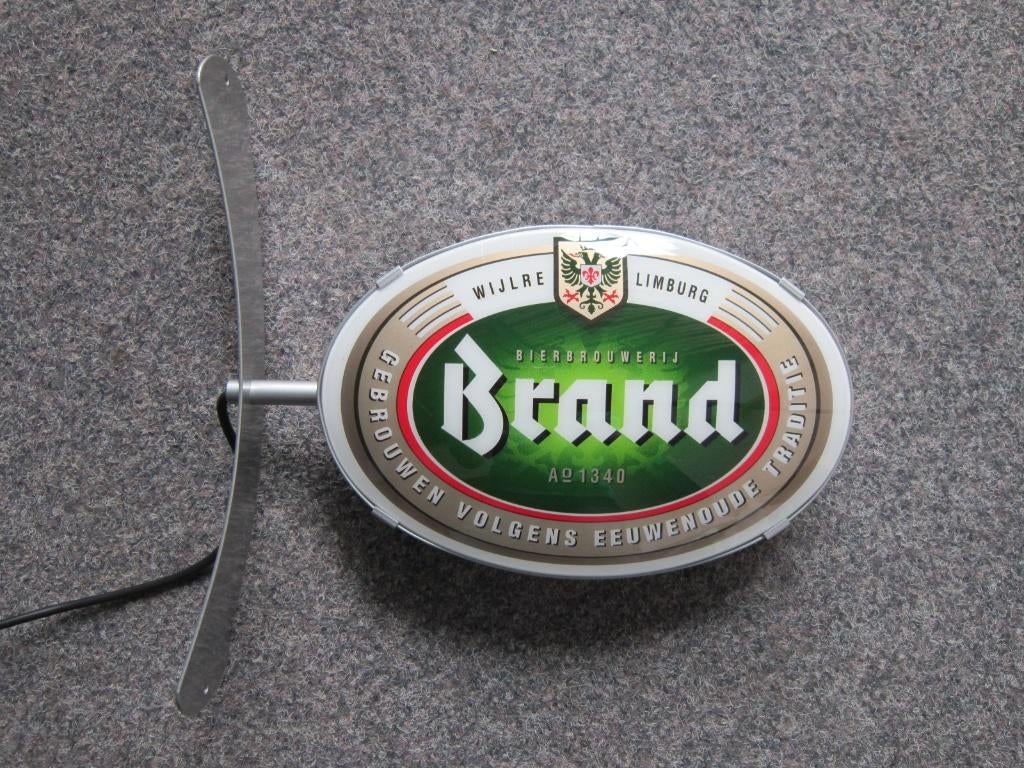 BRAND BIER LAMP LICHTRECLAME, Verzamelen, Biermerken, Ophalen, Zo goed als nieuw, Overige typen, Brand