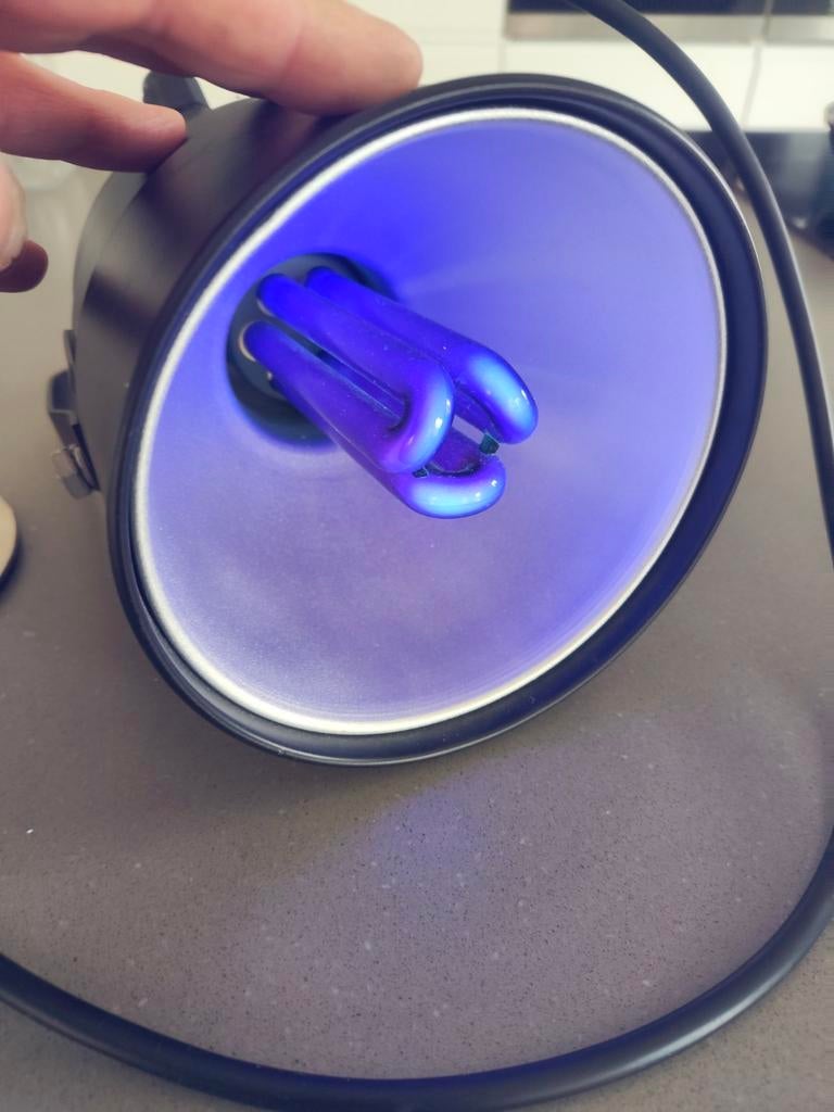 Blacklight disco lamp, Ophalen, Gebruikt