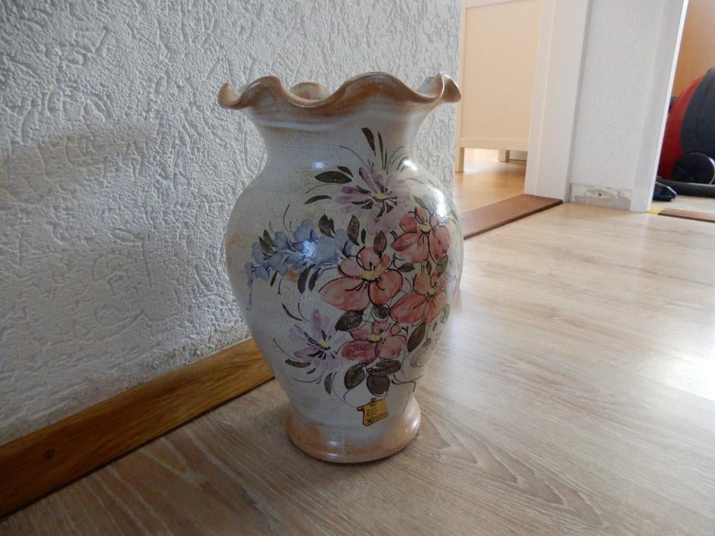Vaas keramiek, groot, , Vallauris, Frankrijk, Handwerk, Huis en Inrichting, Overige kleuren, Aardewerk of Porselein, Ophalen of Verzenden