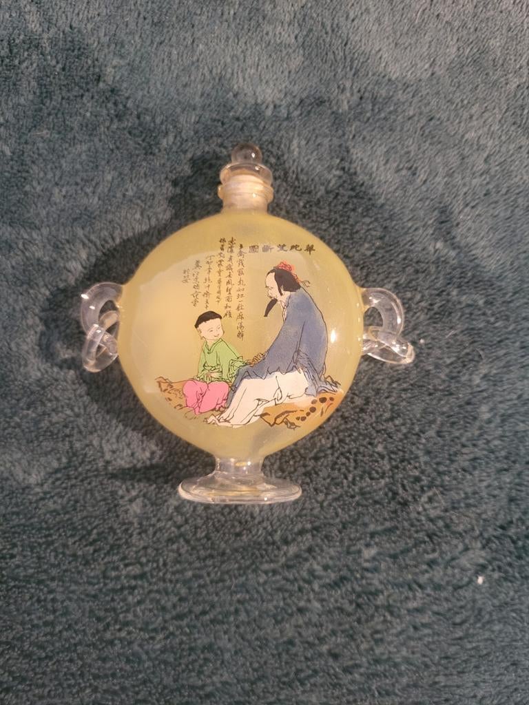 Chinees Parfumflesje / Sniff Bottle - Handgeschilderd (2), Antiek en Kunst, Ophalen