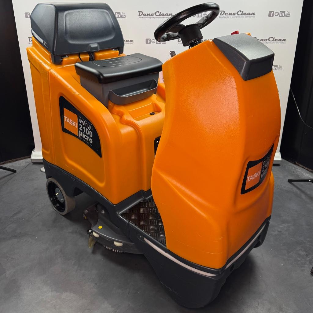 De TASKI Swingo 2100 Micro opzit schrobzuigmachine, Doe-het-zelf en Verbouw, Reinigingsmachines, Gebruikt, Schrobmachine, DenoClean