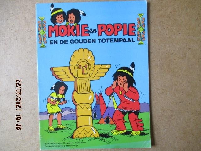 adv3598 mokie en popie 2, Eén stripboek, Ophalen, Gelezen
