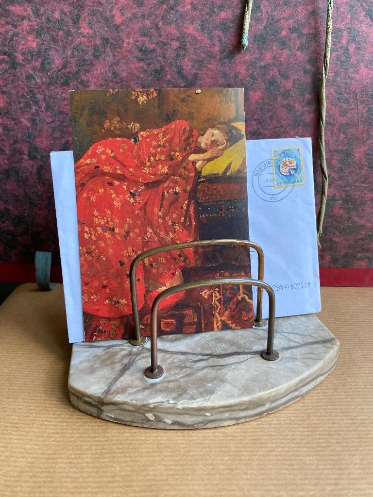 Art deco brievenstandaard brievenhouder bureau organizer, Antiek en Kunst, Ophalen of Verzenden