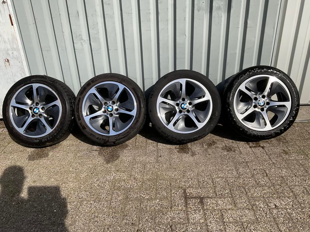 Bmw 18 inch f10 f11 velgen goede banden 5 mm profiel, Auto-onderdelen, Banden en Velgen, Ophalen, 18 inch, Banden en Velgen, Bmw