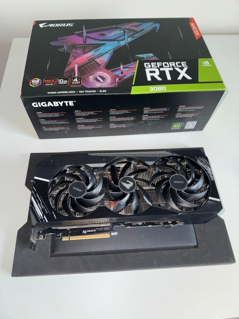 Gigabyte RTX 3080 Aorus Master, Computers en Software, Videokaarten, Ophalen, GDDR6, PCI-Express 4, Zo goed als nieuw