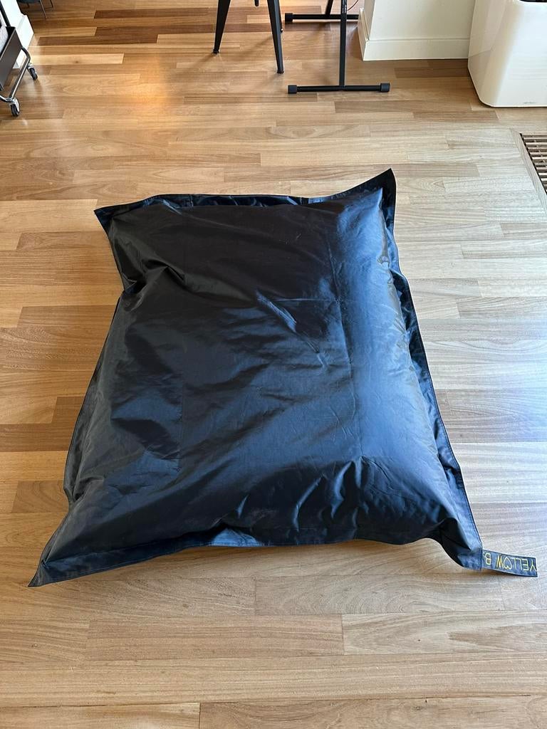 Yellow B B-bag zwarte zitzak, loungekussen, Ophalen, Gebruikt, Zwart