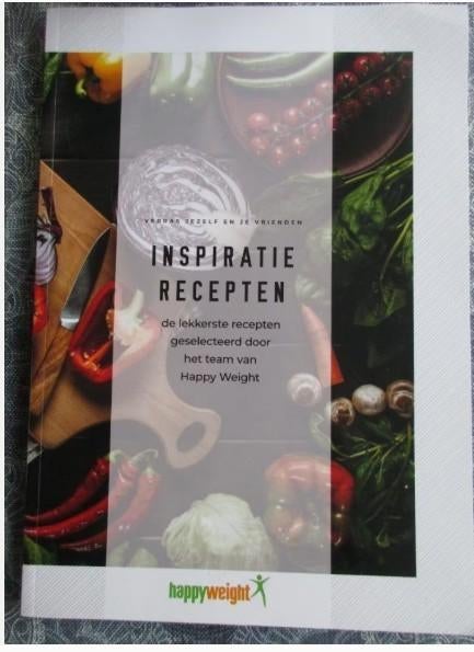 Happy Weight - Inspiratie recepten, Boeken, Gezondheid, Dieet en Voeding, Ophalen of Verzenden, Zo goed als nieuw, Dieet en Voeding