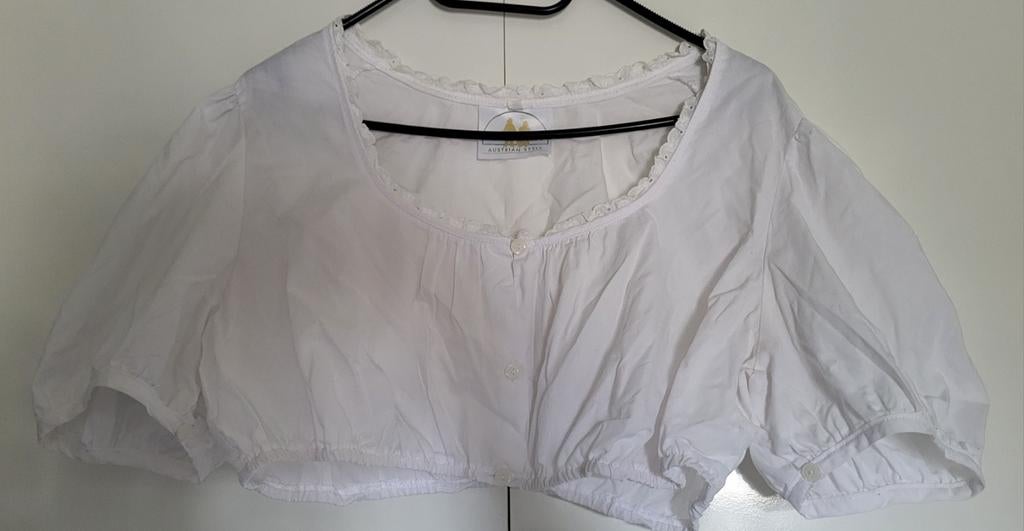 Dirndl blouse  Wenger  - Maat 46 - Wit, Kleding | Dames, Wenger, Wit, Maat 46/48 (XL) of groter, Ophalen of Verzenden