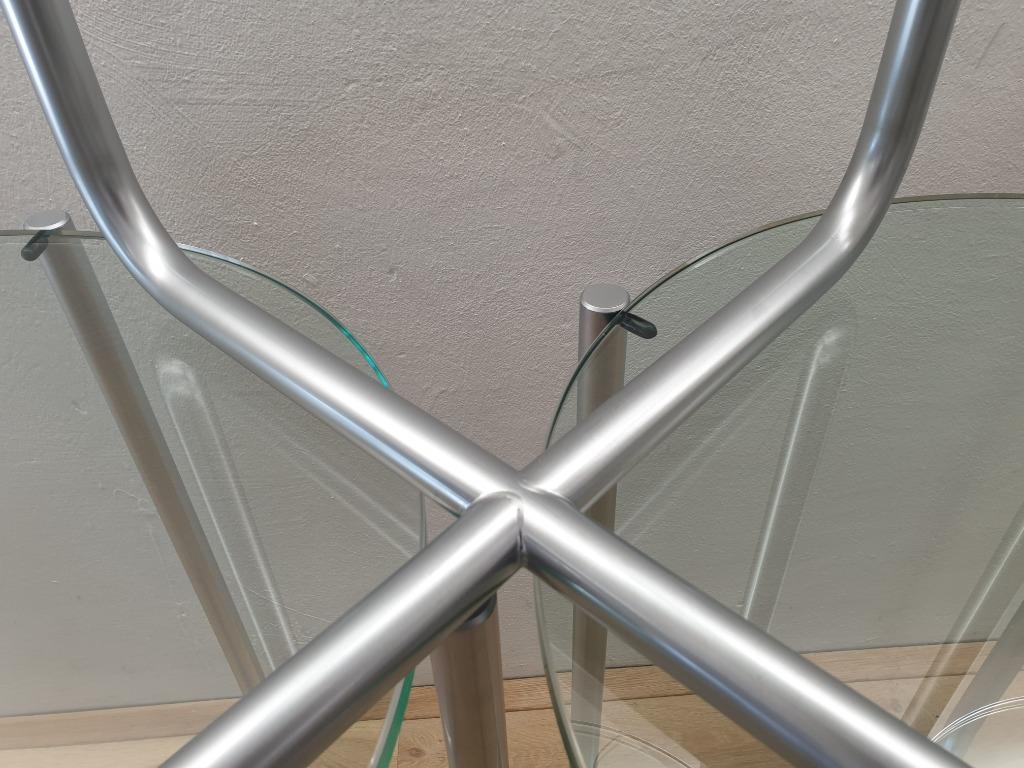GISPEN TODAY 413 MAT CHROOM  NU à € 280,00 incl. btw, RETRO, Minder dan 55 cm, Rond, Ophalen