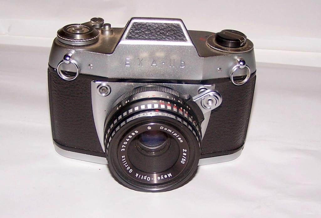 Ihagee Dresden Exakta Exa-IIb SLR met Domiplan 50mm lens., Audio, Tv en Foto, Fotocamera's Analoog, Ophalen of Verzenden, Zo goed als nieuw