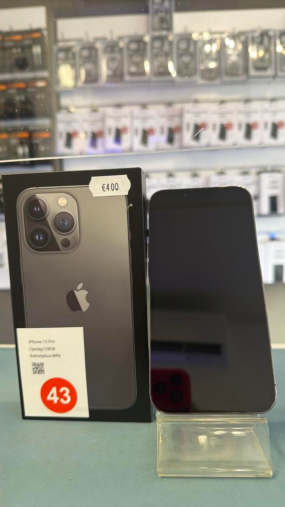 iPhone 13PRO 128GB Black (43), Apple, Zwart, Ophalen of Verzenden, Zo goed als nieuw