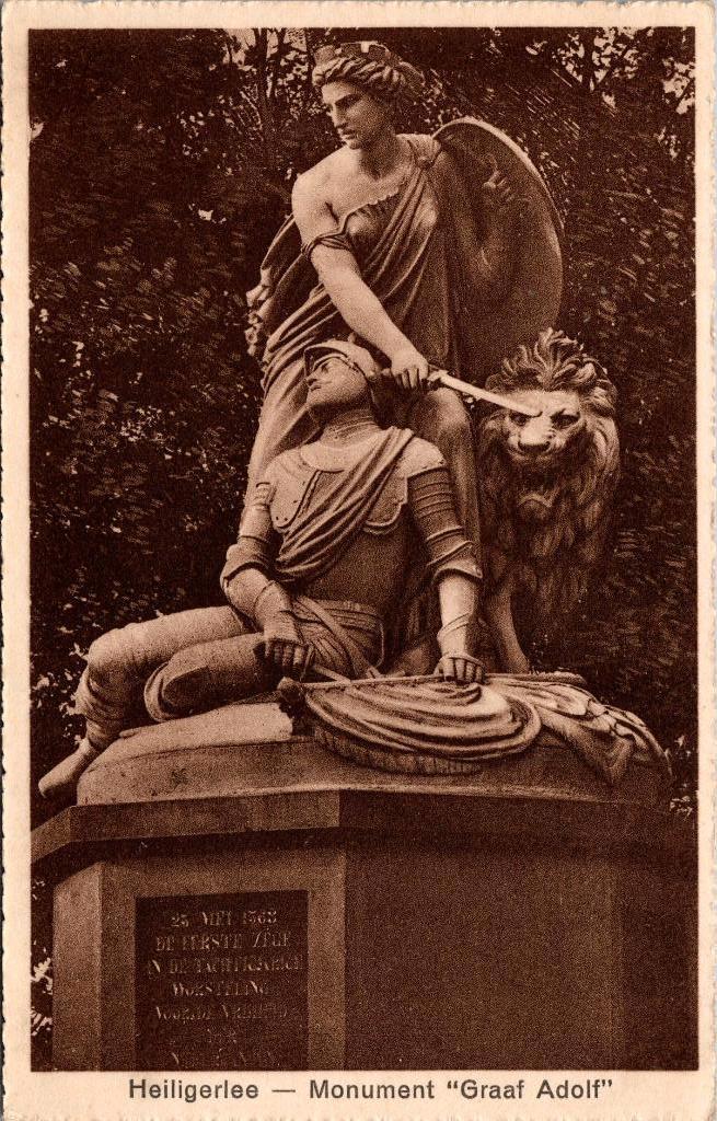 Heiligerlee - Monument Graaf Adolf, Verzenden, 1920 tot 1940, Ongelopen, Groningen