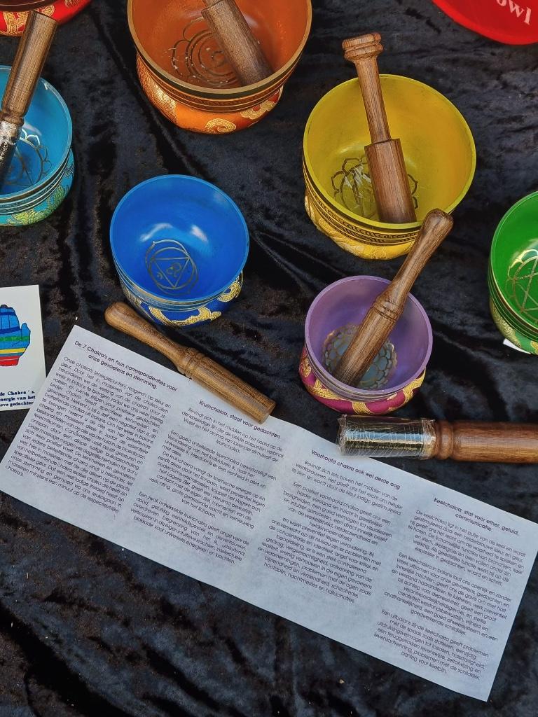 7 Chakra klankschalen set van 259e nu 99e, Ophalen of Verzenden, Nieuw