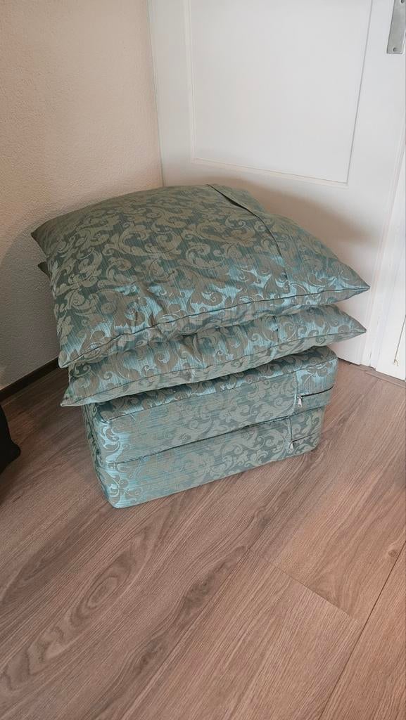 Decoratieve kussens - Blauw/Groen, Ophalen, Gebruikt, Blauw, Vierkant