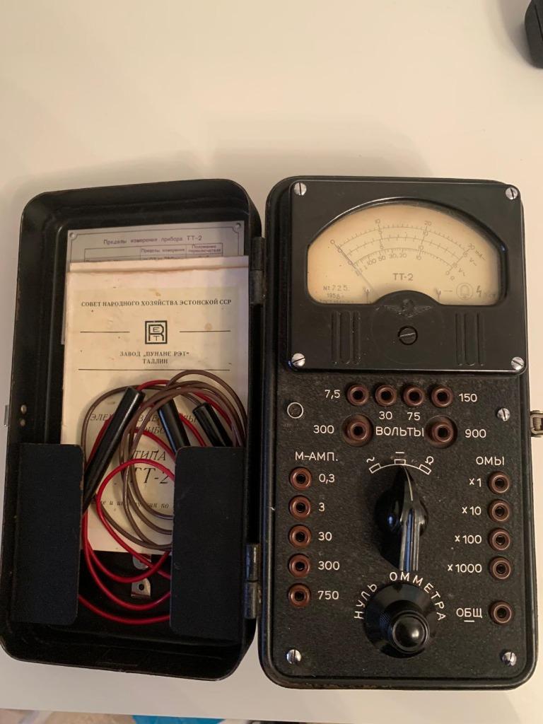 Vintage ex-Soviet Unie multimeter uit 1958, Estland, Doe-het-zelf en Verbouw, Meetapparatuur, Ophalen of Verzenden, Zo goed als nieuw