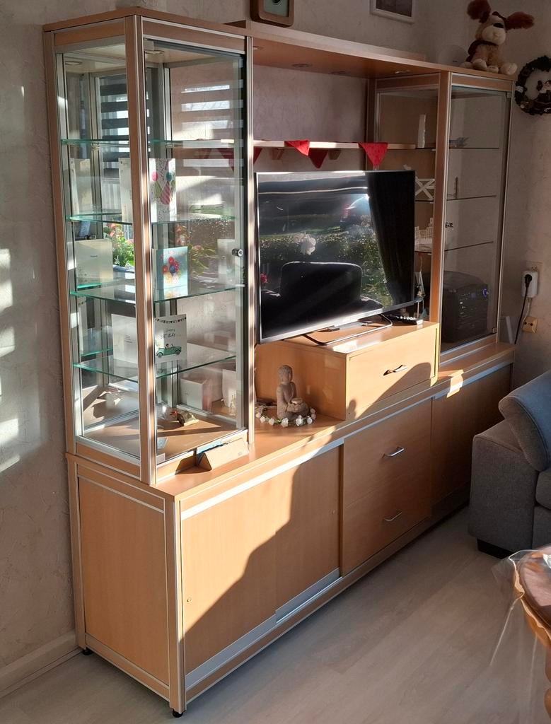 TV meubel Siletsy vitrines, Huis en Inrichting, Kasten | Vitrinekasten, Ophalen of Verzenden, 25 tot 50 cm, Minder dan 100 cm