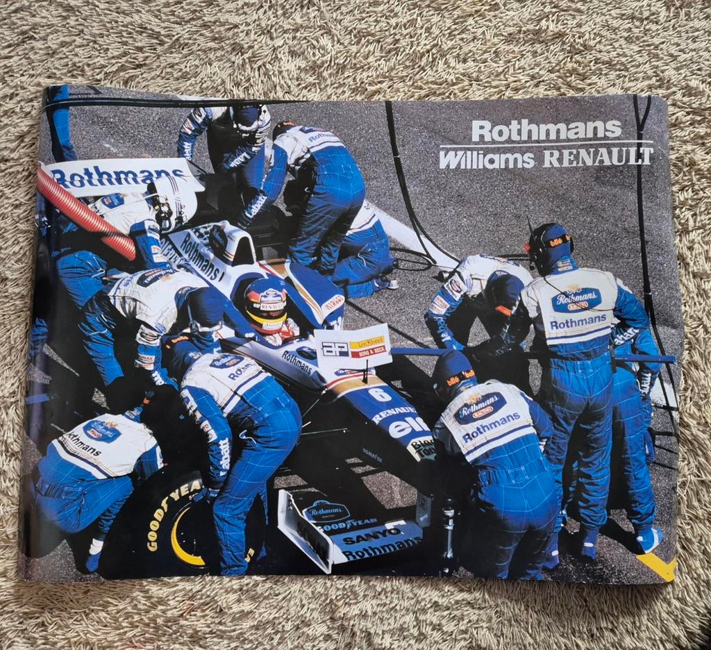 Rothmans Williams Renault F1 Poster 70x50cm - Perfecte Staat, Rechthoekig Staand, Ophalen of Verzenden, Zo goed als nieuw, Sport
