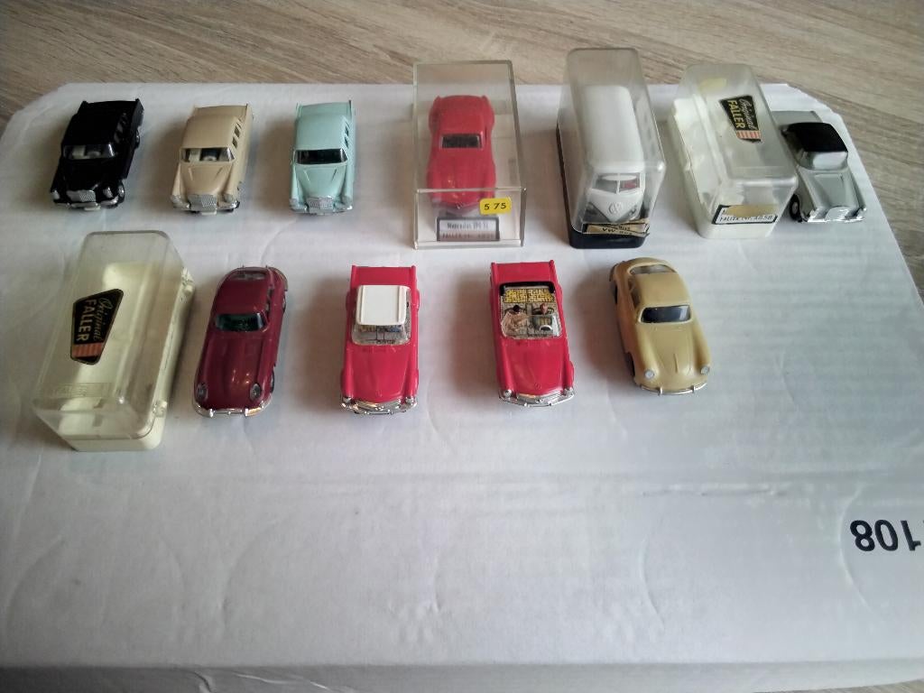 T.k. 10 x faller ams racebaan auto,  keurig onderhouden!, Overige merken, Ophalen of Verzenden, Elektrisch, Racebaan