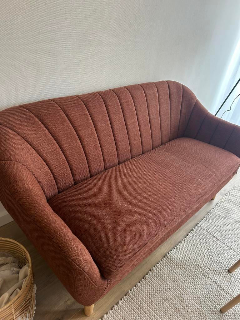 2,5 zitbank Egedal terracotta, Ophalen, Gebruikt, 150 tot 200 cm, Tweepersoons