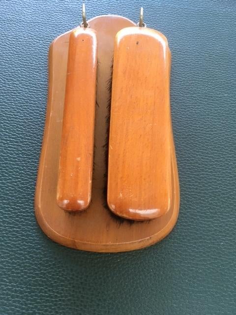 Antieke houten kleerborstel en plankje !, Ophalen of Verzenden