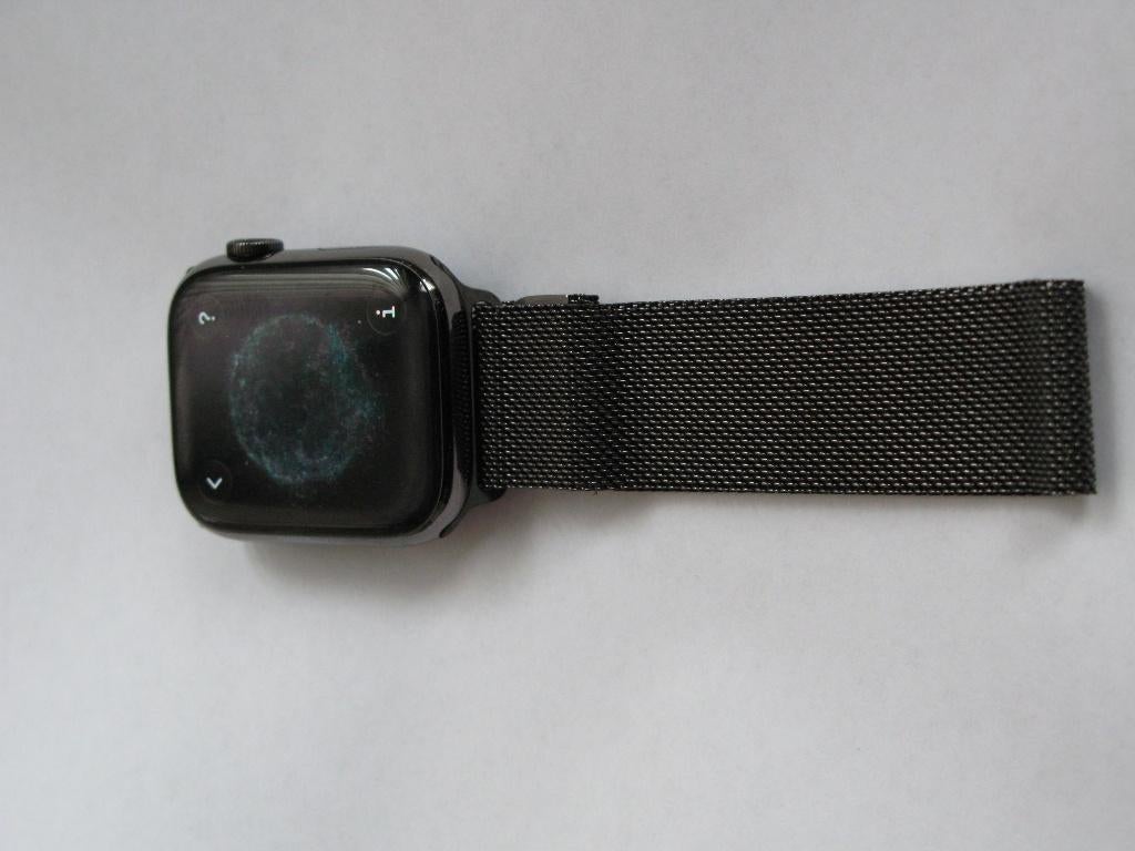 Apple watch  serie 7 45mm GPS + Cellular Milanees bandje, Apple Watch ⌚️, Zwart, IOS, Ophalen of Verzenden