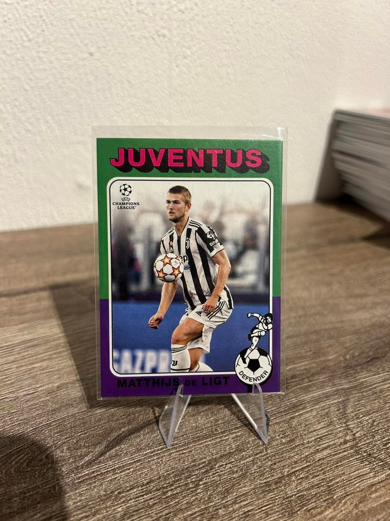 Matthijs de Ligt 2021-22 Topps UCL Flagship #75-10, Ophalen of Verzenden, Zo goed als nieuw, Ajax, Poster, Plaatje of Sticker