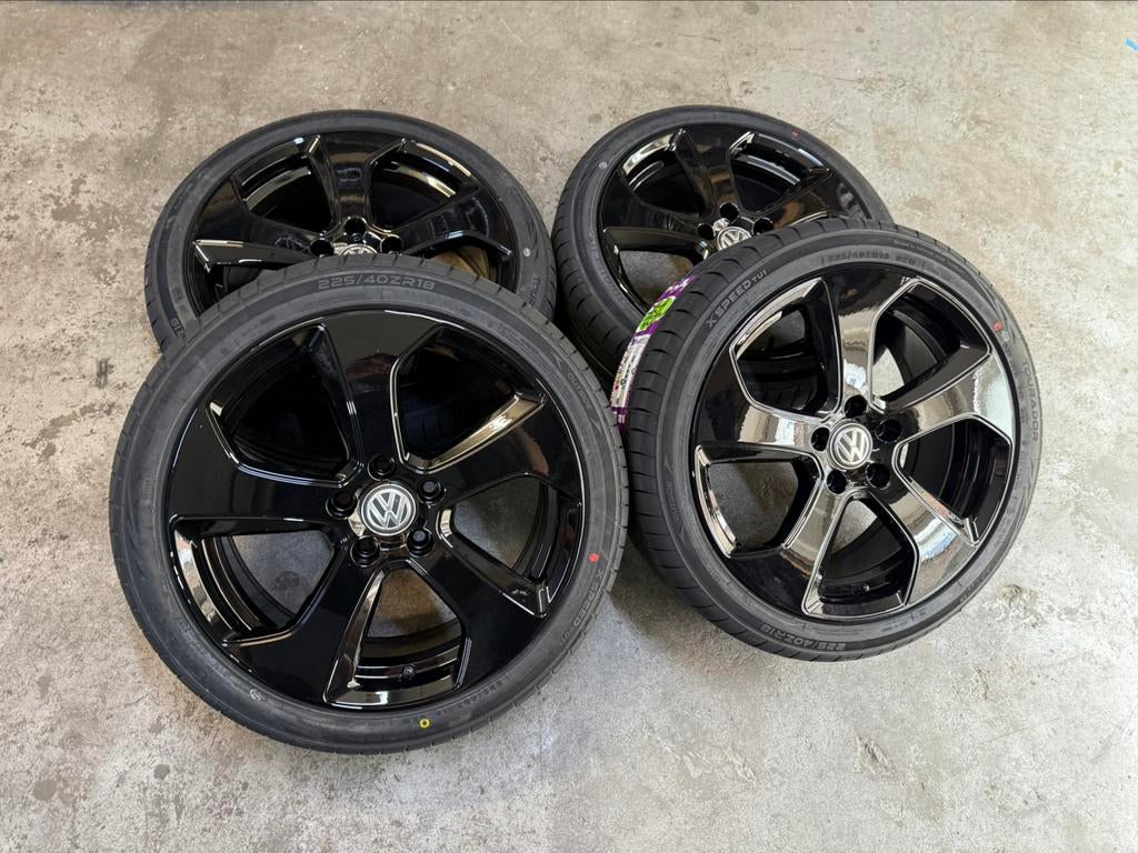 ✅ 18 inch Volkswagen Austin velgen 5x112 Golf 6 7 GTD GTI R, Ophalen, 18 inch, Gebruikt, Banden en Velgen