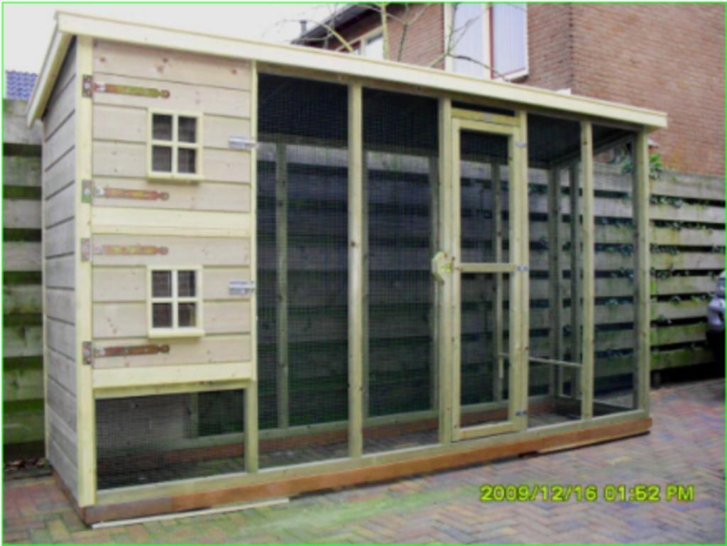 🐓KIPPENHOK met legnest  🥚kippenren overdekt op maat🔨🪚, Meerdere dieren, Kip