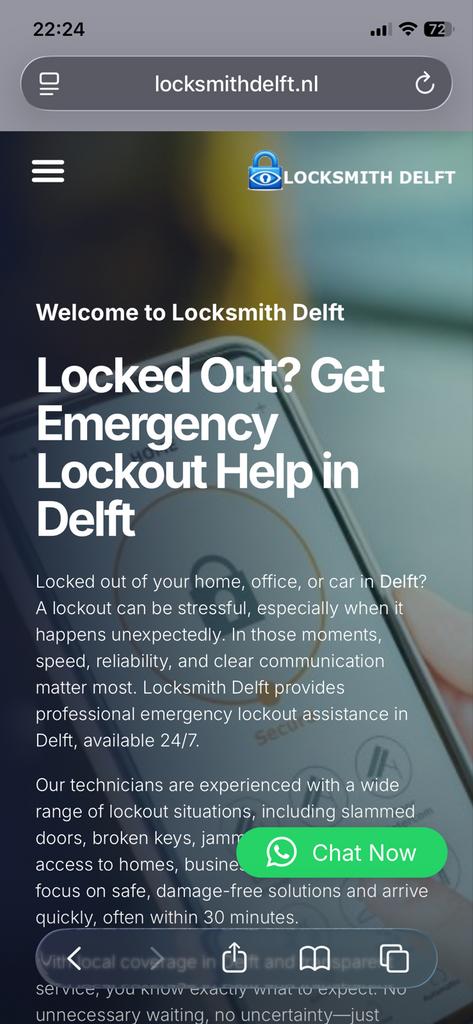 Locksmith delft 24/7 Get Emergency Lockout Help in delft, 24-uursservice