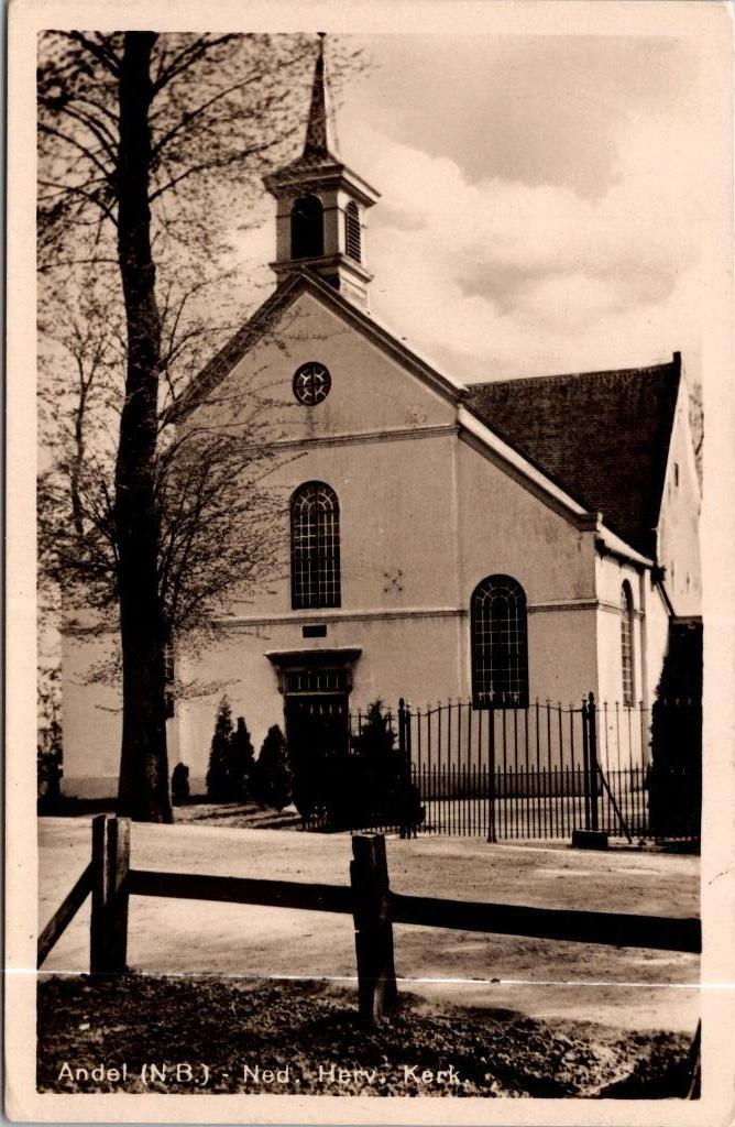 N.H. Kerk Andel - 6 ansichtkaarten, Verzamelen, Verzenden, 1960 tot 1980, Ongelopen, Noord-Holland