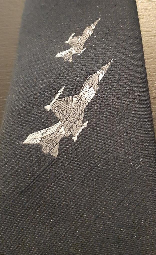 Straaljager F16 vliegtuig Fighting Falcon stropdas, Ophalen of Verzenden, Nieuw, Overige typen