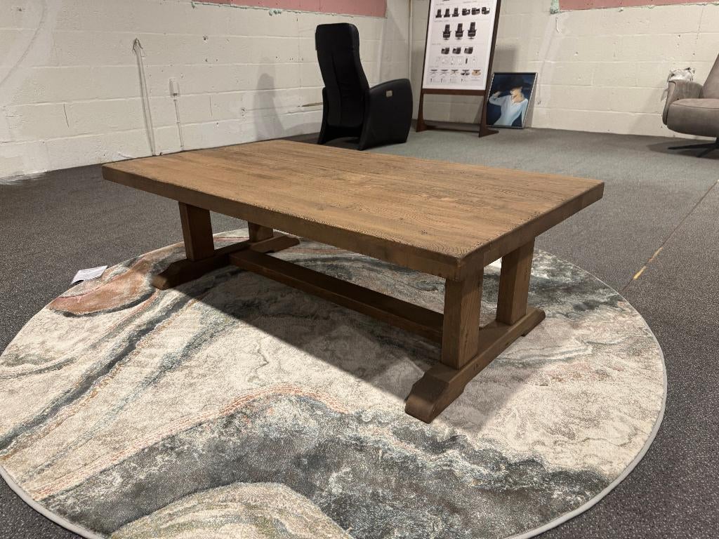Opruiming! Salontafel massief eiken | 140 x 80 | Van €499, Ophalen, Overige materialen, 100 tot 150 cm, .
