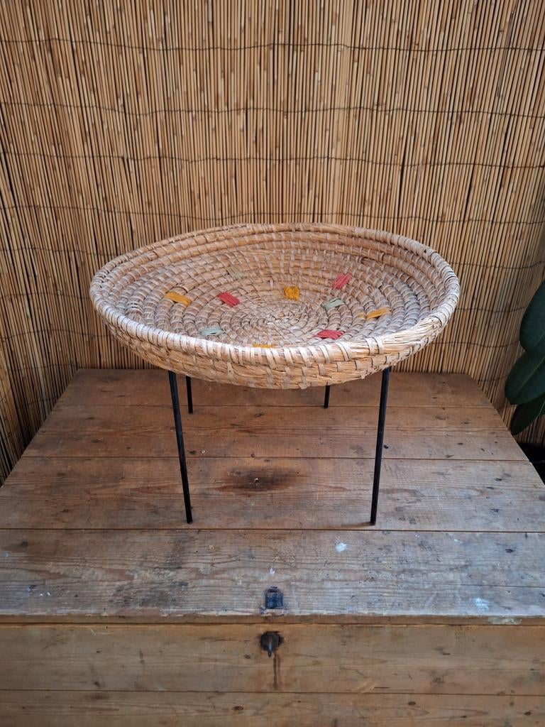 Rotan lectuur mand, Ophalen