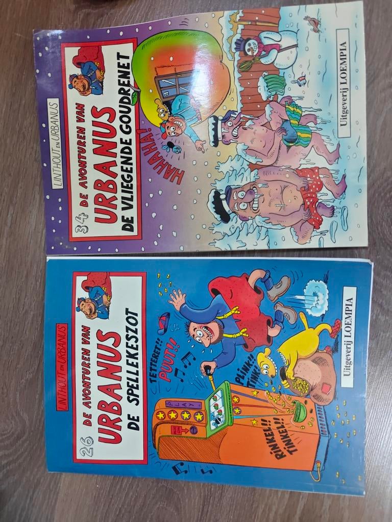 Urbanus stripboeken - Vliegende Goudrenet & Spellekesz, Meerdere stripboeken, Ophalen of Verzenden, Gelezen, Linthout