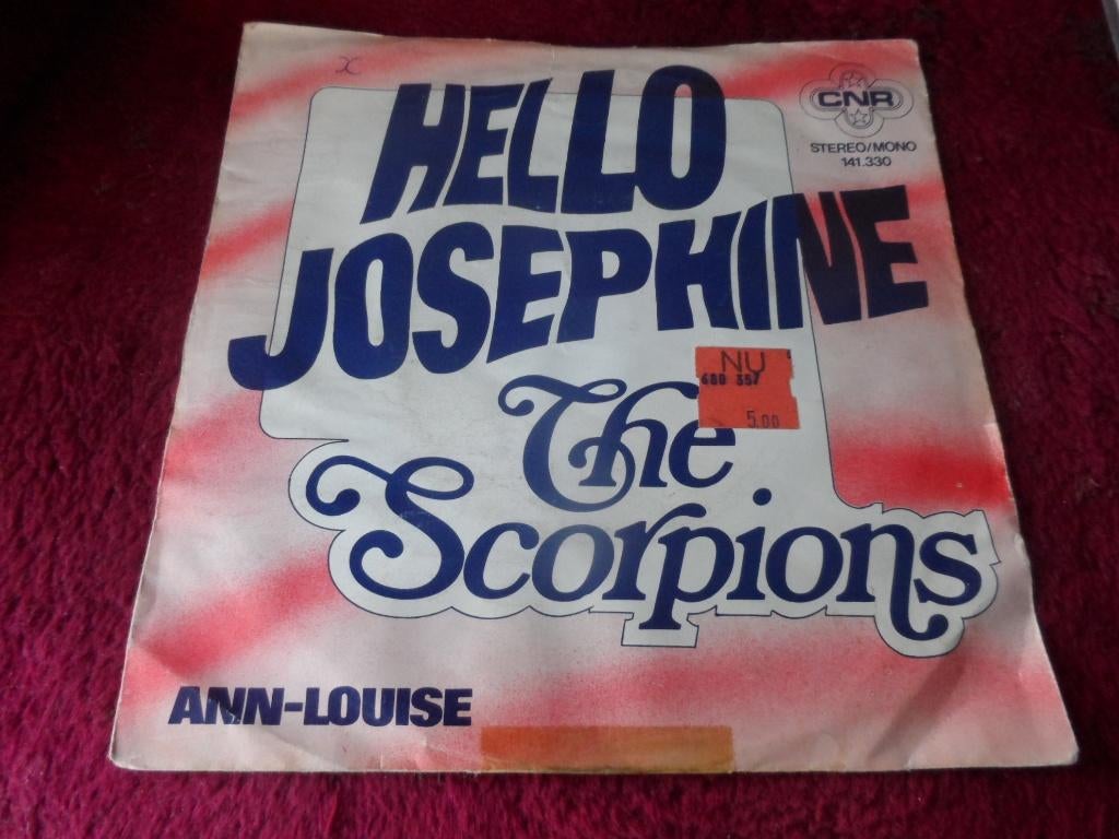 The Scorpions - Hello Josephine / Ann Louise, Cd's en Dvd's, Vinyl Singles, Gebruikt, 7 inch, Single, Ophalen of Verzenden