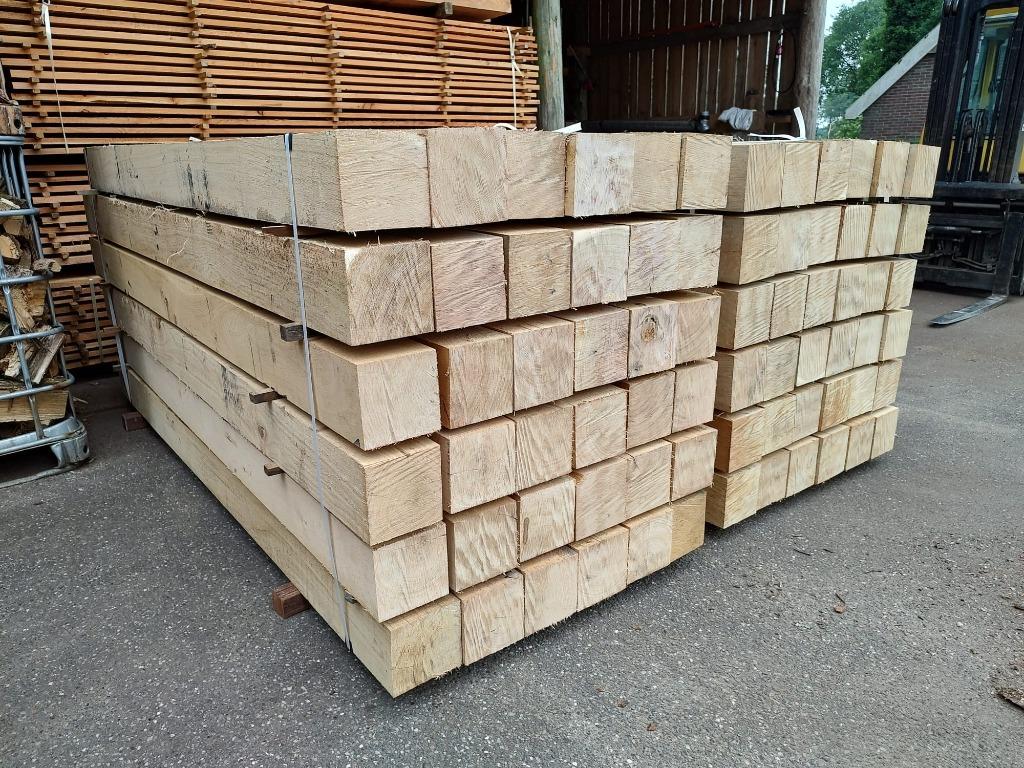 Eiken Balken: 15x15, 20x20, 25x25 en Maatwerk, Doe-het-zelf en Verbouw, Hout en Planken, Ophalen, Eiken, Nieuw, Balk
