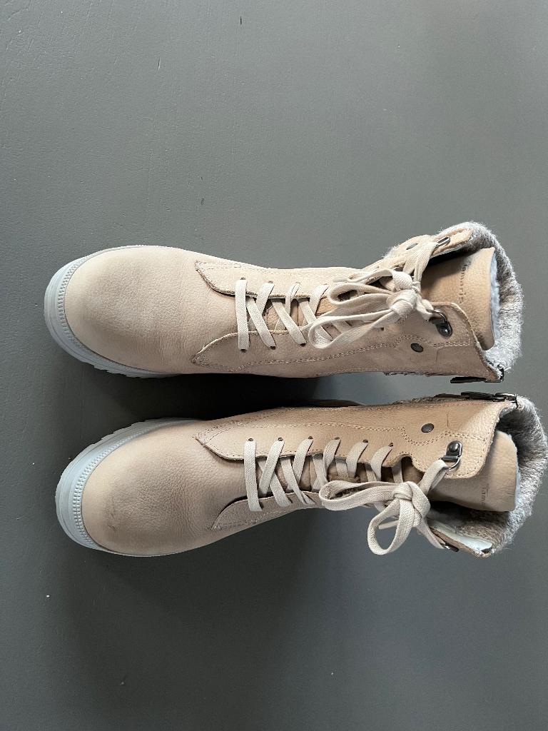 Dames boots Tamaris DUO-TEX mt 40, Kleding | Dames, Schoenen, Beige, Overige typen, Zo goed als nieuw, Ophalen