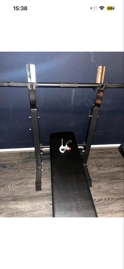 Gorilla Sport Halterbank - Fitnessbank, Ophalen, Zo goed als nieuw, Borst, Fitnessbank