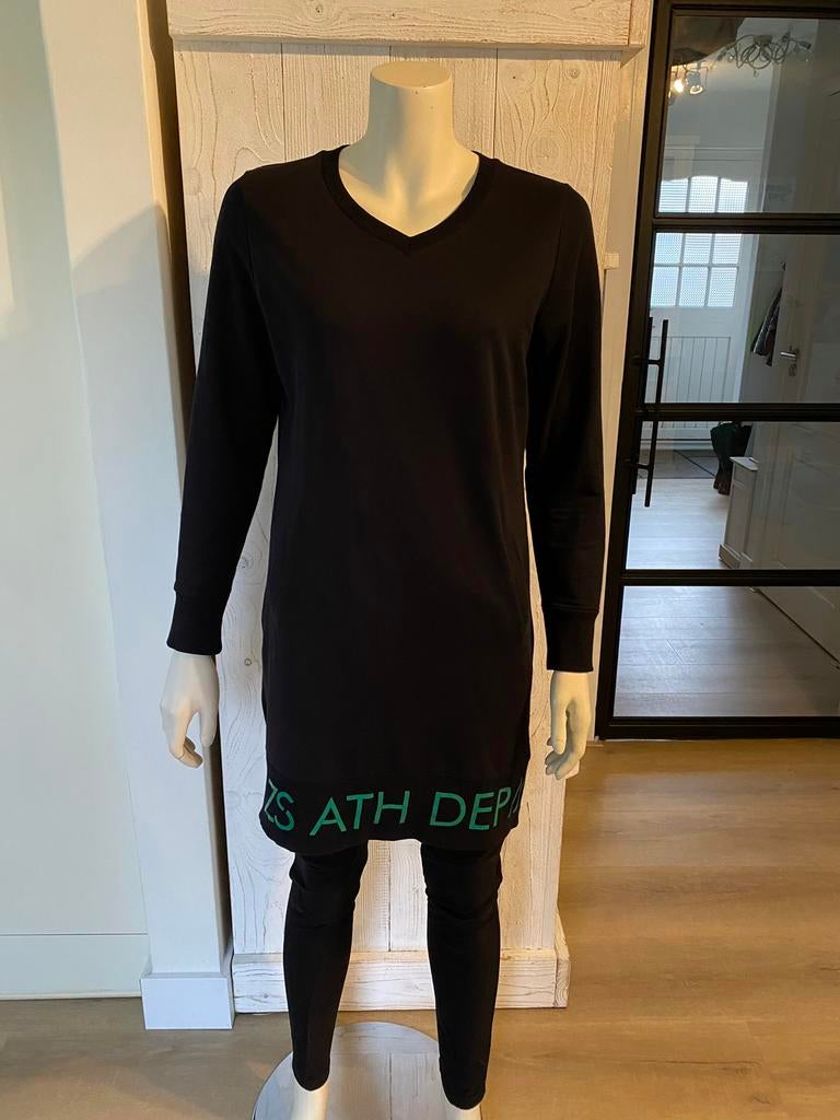 Zwarte Zoso tuniek met groen maat xs, Kleding | Dames, Ophalen of Verzenden, Zo goed als nieuw, Maat 34 (XS) of kleiner, Zwart