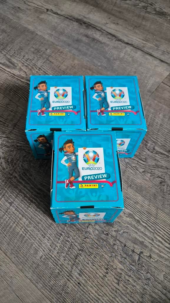 Panini UEFA EURO 2020 Preview Sealed Boxen, Hobby en Vrije tijd, Stickers en Plaatjes, Verzenden, Nieuw, Meerdere stickers