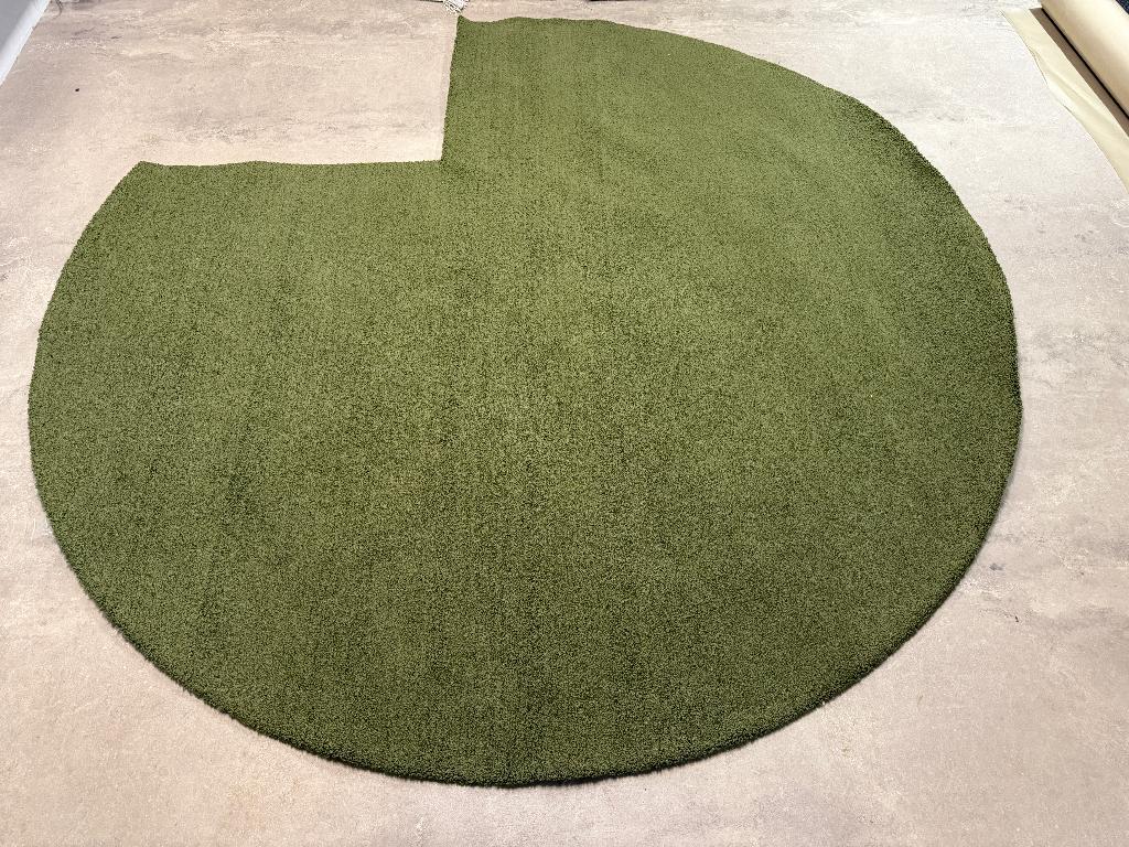 Vloerkleed Brink en Campman Flaire Loop Moss 240 x 240 rond, Huis en Inrichting, Vloerkledenloft, Overige kleuren, Ophalen of Verzenden