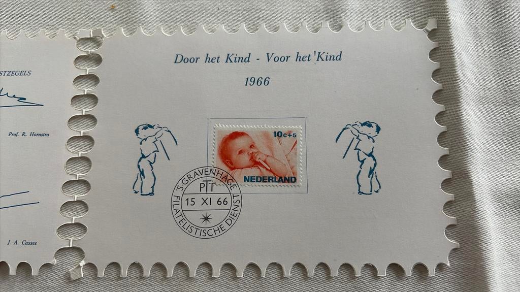 Kinderpostzegels / door het kind - voor het kind 1966, Ophalen of Verzenden, Na 1940