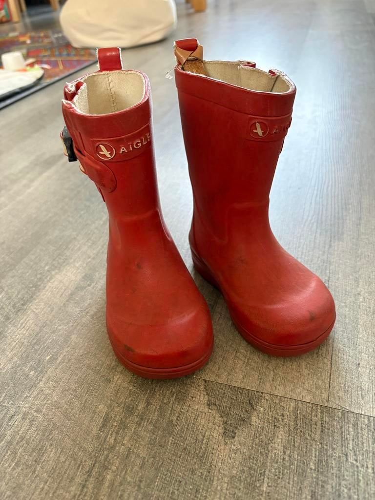 Aigle Regenlaarsjes Maat 21, Ophalen of Verzenden, Gebruikt, Jongen of Meisje, Laarzen