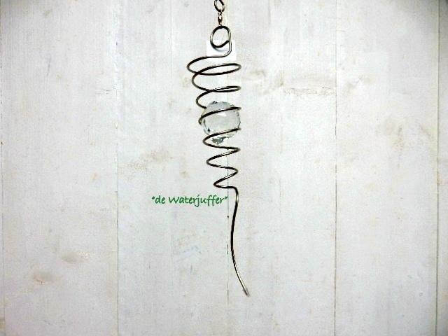 001* Windspinner RVS.spiraal (Boven€ 75 geen verzendkosten), Ophalen of Verzenden, Nieuw, Overige materialen, Overige typen