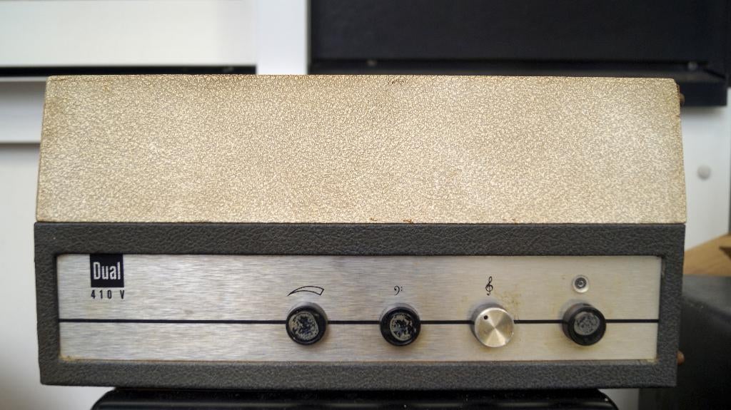 Dual P410v Platenspeler met amp, Ophalen of Verzenden, Niet werkend, Platenspeler, Dual